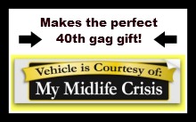 funny 40th birthday ideas bumper stickers 