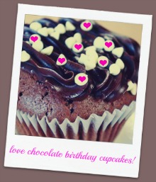 love chocolate birthday cake