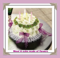 pretty flower birthday cakes 