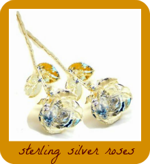 lovely sterling silver roses