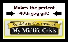 funny 40th birthday ideas bumper stickers 