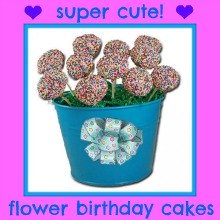 cute flower birthday cakes